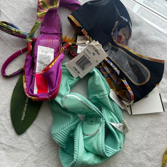 ✨Bundle ✨L*Space farm Rio  Mint Green Bikini Bottom XS 3 pieces nwt - Picture 11 of 11